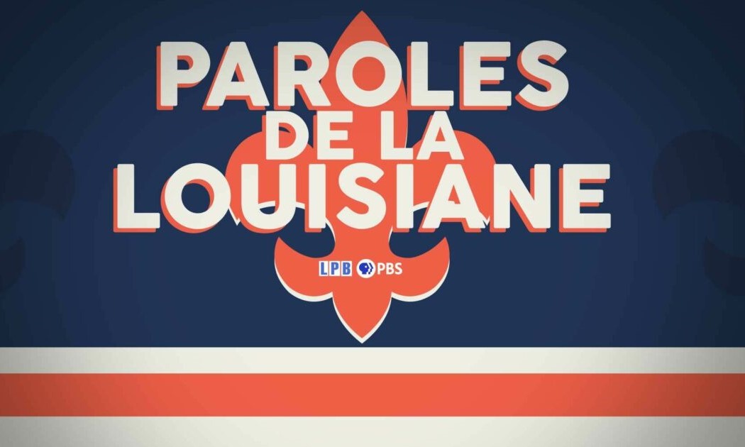 The logo for Paroles de la Louisiane on LPB, a show about Louisiana French