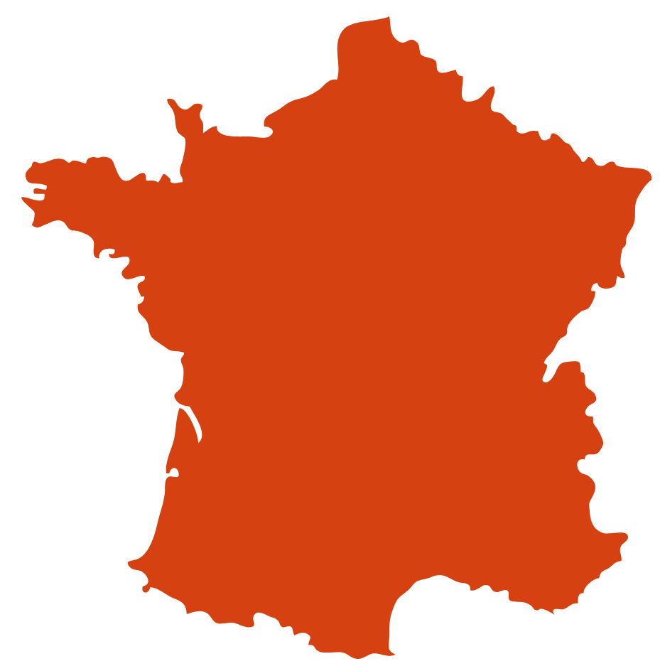 map of France