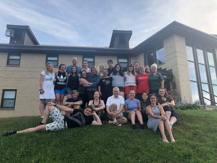 A group of students who received Université Sainte-Anne high school scholarships.