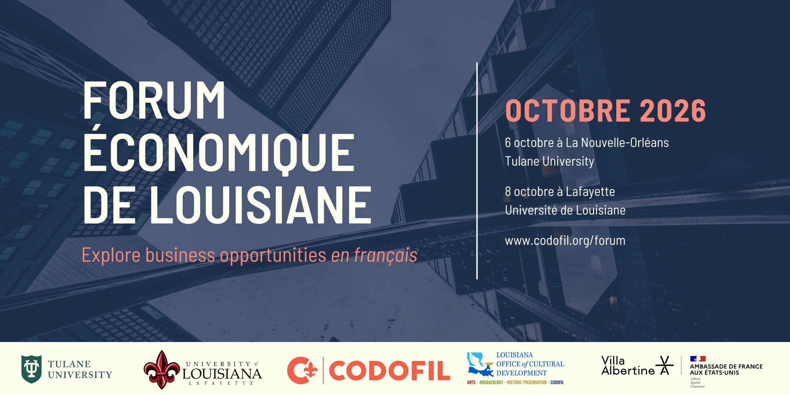 Forum Economique 2026 save the date scaled